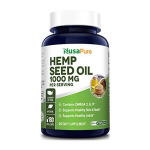 Hemp Oil Capsules | 90,000 mg Per Bottle | 180 Veggie Softgels | Max Potency | Non-GMO, Gluten Free